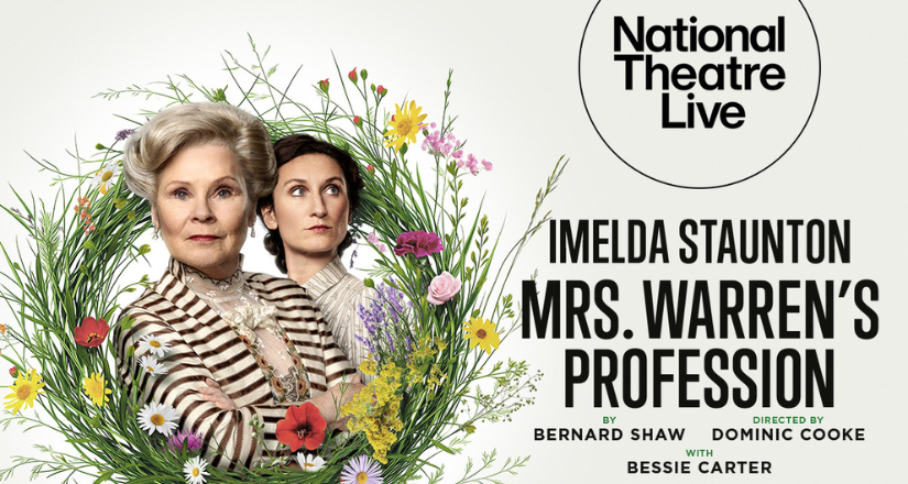 Image of Mrs Warren's Profession film advertisement showing Imelda Staunton and Bessie Carter