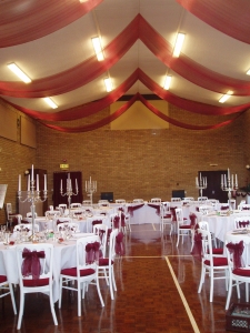 Image of Hempnall Village Hall Interior Main Hall Decorated